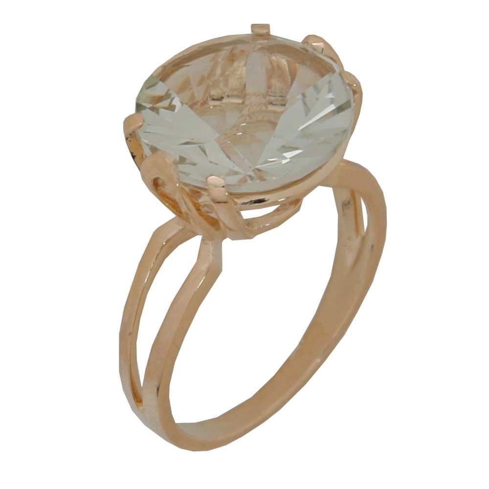 Перстень из красного золота  с кварцем (модель 02-0888.0.1256)