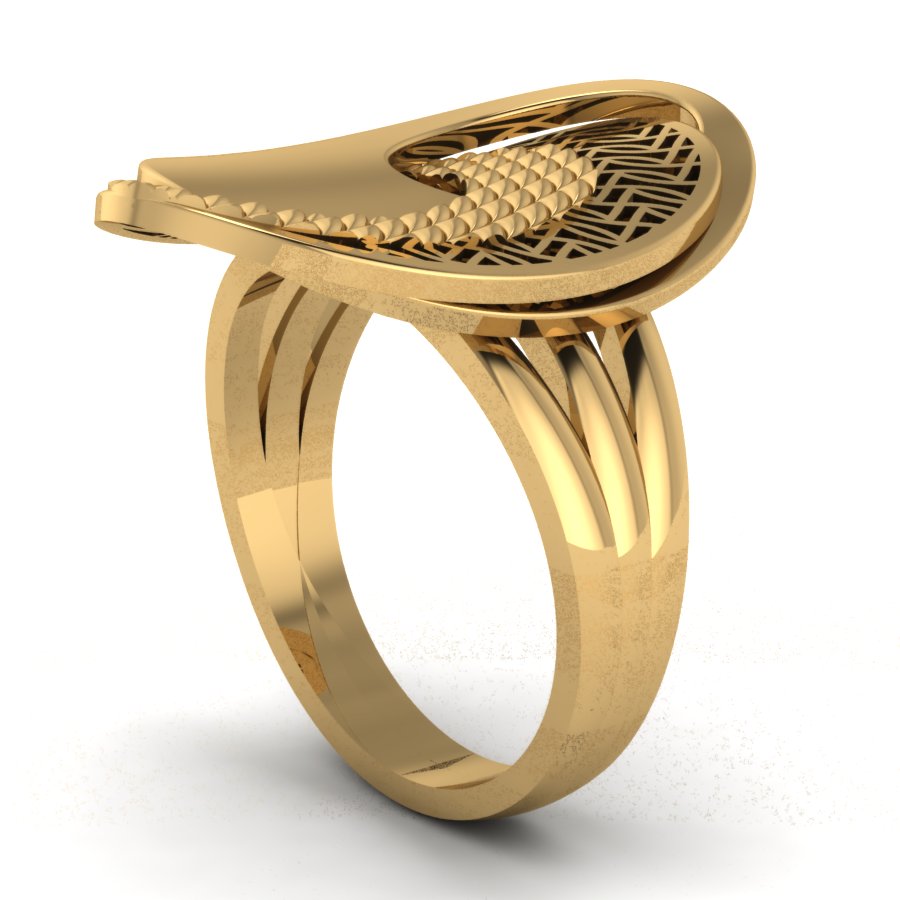 Перстень из красного золота  (модель 02-1315.0.1000) - 3