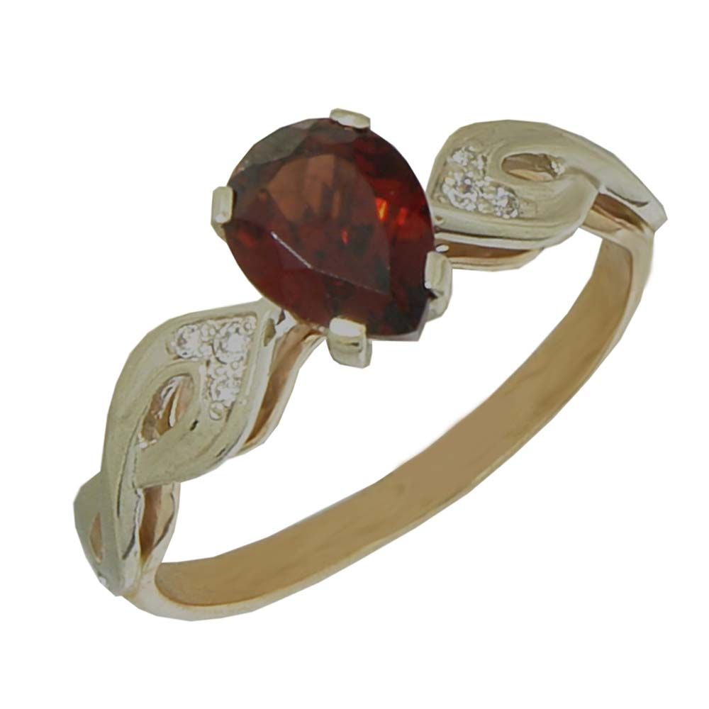 Перстень из красного+белого золота  с ониксом (модель 02-0766.0.4236)