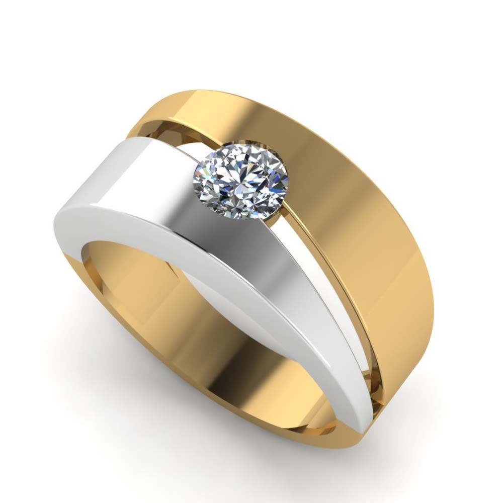 Перстень из белого золота  с гранатом (модель 02-1805.0.2210)