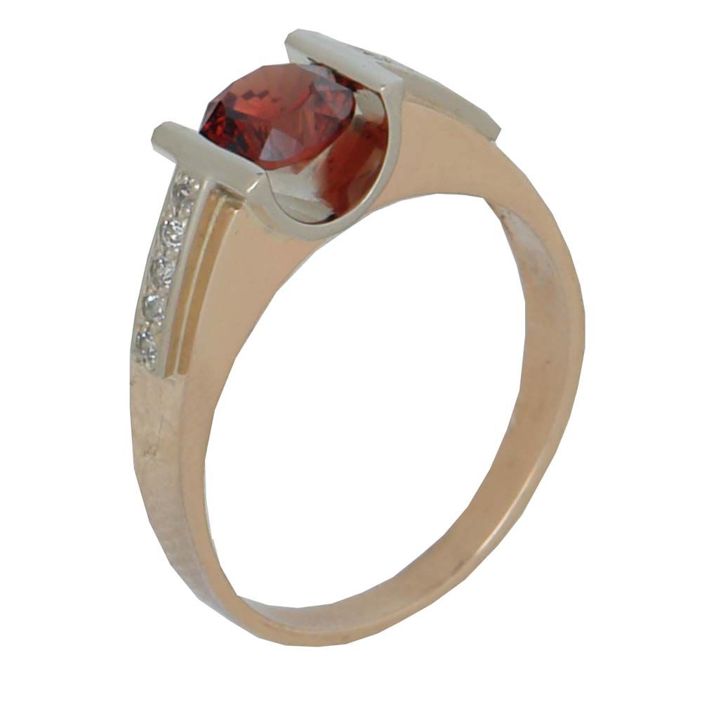 Перстень из белого золота  с изумрудом (модель 02-0634.0.2130)
