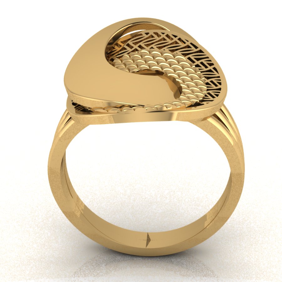 Перстень из красного золота  (модель 02-1315.0.1000) - 4