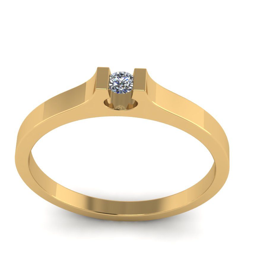 Перстень из белого золота  с цирконием (модель 02-1864.0.2401)