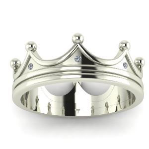 кольцо в виде короны Malva