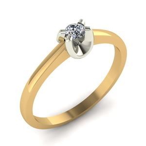 помолвочные кольца с бриллиантом Malva