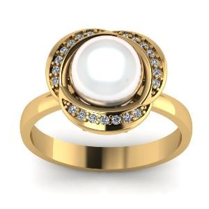 кольцо с жемчугом Malva