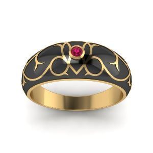 кольцо с рубином Malva