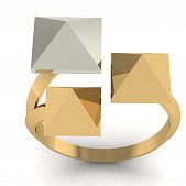 Перстень из красного+белого золота  (модель 02-1385.0.4000)
