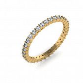 Перстень из белого золота  с цирконием (модель 02-2363.0.2401)