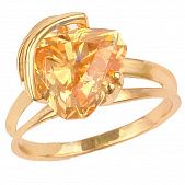 Перстень из красного золота  с дымчатым кварцем (модель 02-0393.0.1250)