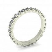 Перстень из белого золота  с бриллиантом (модель 02-2623.0.2110)