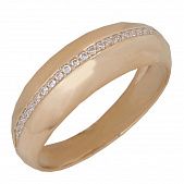 Перстень из белого золота  с бриллиантом (модель 02-0924.0.2110)