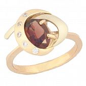 Перстень из красного+белого золота  с александритом синтетическ (модель 02-0442.0.4245)