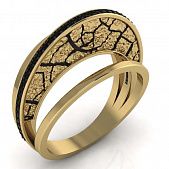 Перстень из белого золота  с цирконием (модель 02-2287.0.2402)