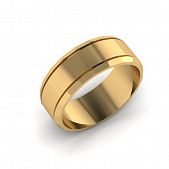 Обручальное кольцо из красного золота  (модель 04-0167.0.1000)