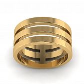 Перстень из красного золота  (модель 02-1258.0.1000)