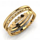 Перстень из красного золота  (модель 02-2264.0.1000)