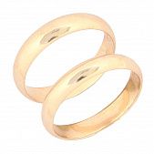 Обручальное кольцо из красного золота  (модель 04-0129.0.1000)