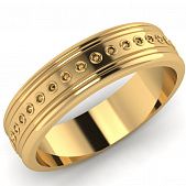 Перстень из красного золота  (модель 02-1257.0.1000)