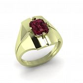 Перстень из красного золота  с цитрином (модель 02-1811.0.1270)