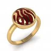 Перстень из красного золота  (модель 02-1926.1.1000)