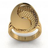 Перстень из красного золота  (модель 02-1315.0.1000)